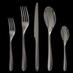 Christofle Black Stainless Steel 5-Piece Place Setting