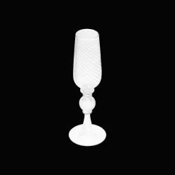 Christofle Blown Glass Champagne Flute Set