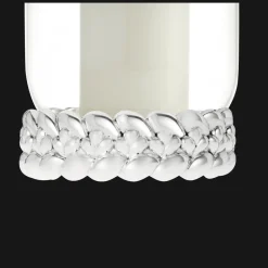 Christofle Borosilicate Glass Silver-Plated Hurricane