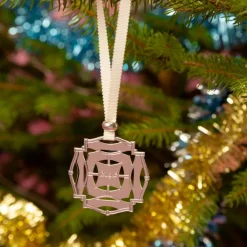 Christofle Celebration ornament Round - Silver Plated
