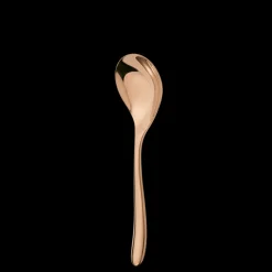 Christofle Copper Stainless Steel Cream Soup Spoon