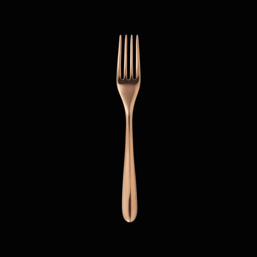 Christofle Copper Stainless Steel Dessert Fork