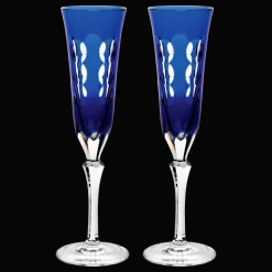 Christofle Crystal Champagne Flutes - Set of 2