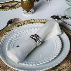Christofle Dinner plate Babylone Porcelain