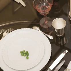 Christofle Dinner plate Babylone Porcelain