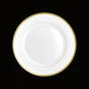 Christofle Gilded Porcelain Dessert Plate