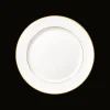 Christofle Gilded Porcelain Dessert Plate