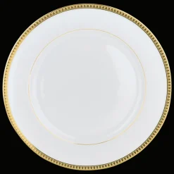 Christofle Gilded Porcelain Dinner Plate
