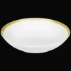 Christofle Gilded Porcelain Soup Cereal Bowl