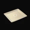 Christofle Gold Finish Porcelain Rectangular Tray - 7 x 6 in