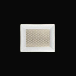 Christofle Gold Porcelain Trinket Tray Gift Box