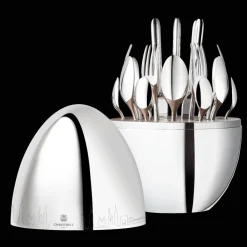 Christofle NEW YORK - Silver-Plated 24-Piece Flatware Set