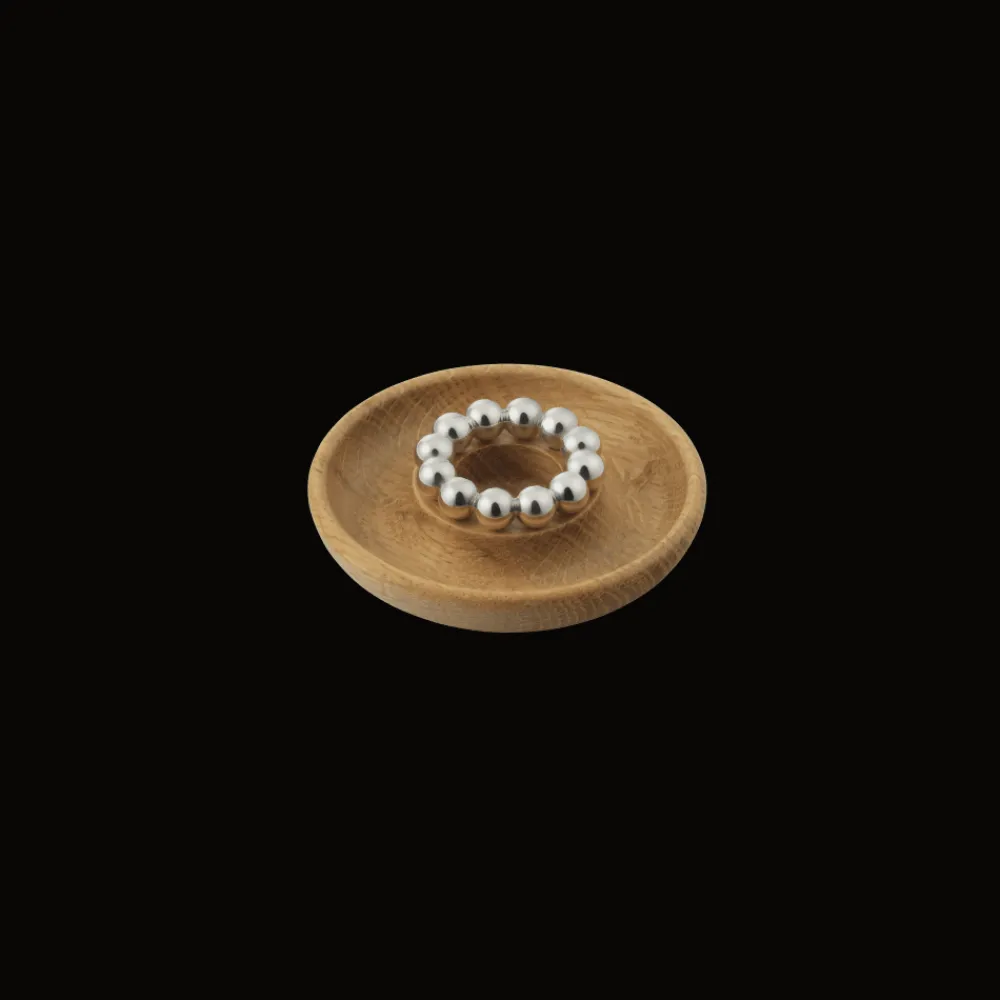 Christofle Oak Silver-Plated Candle Holder