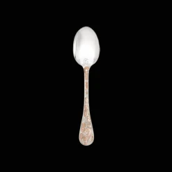 Christofle Partially Gilded Rose Gold Dessert Spoon