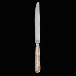 Christofle Partially Gilded Rose Gold Dinner Knife