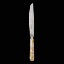 Christofle Partially Gilded Rose & Yellow Gold Dinner Knife