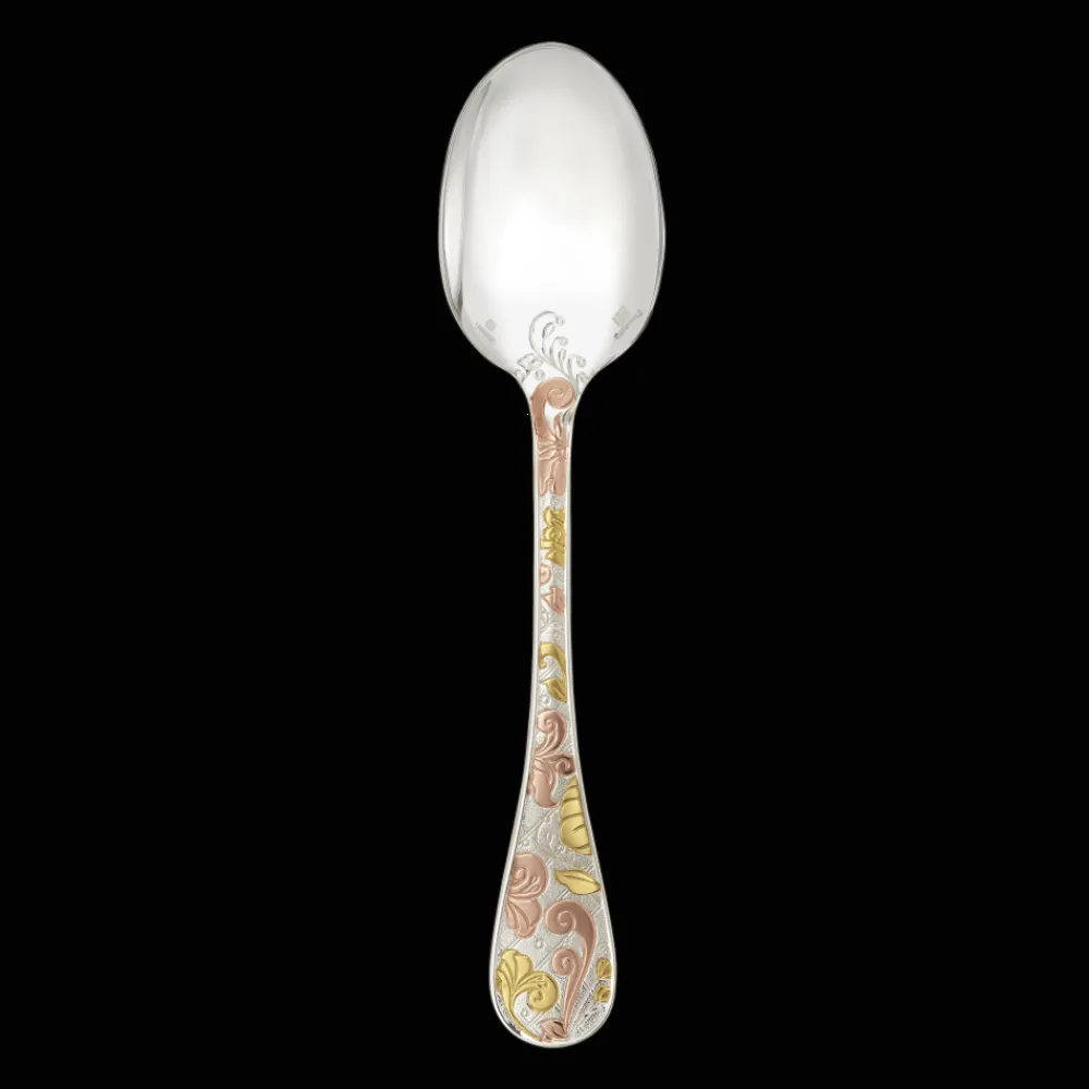 Christofle Partially Gilded Rose & Yellow Gold Table Spoon