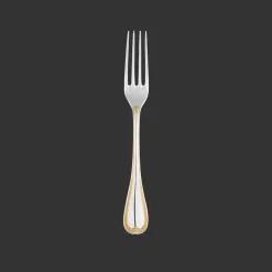 Christofle Partially Gilded Silver-plated Dinner Fork