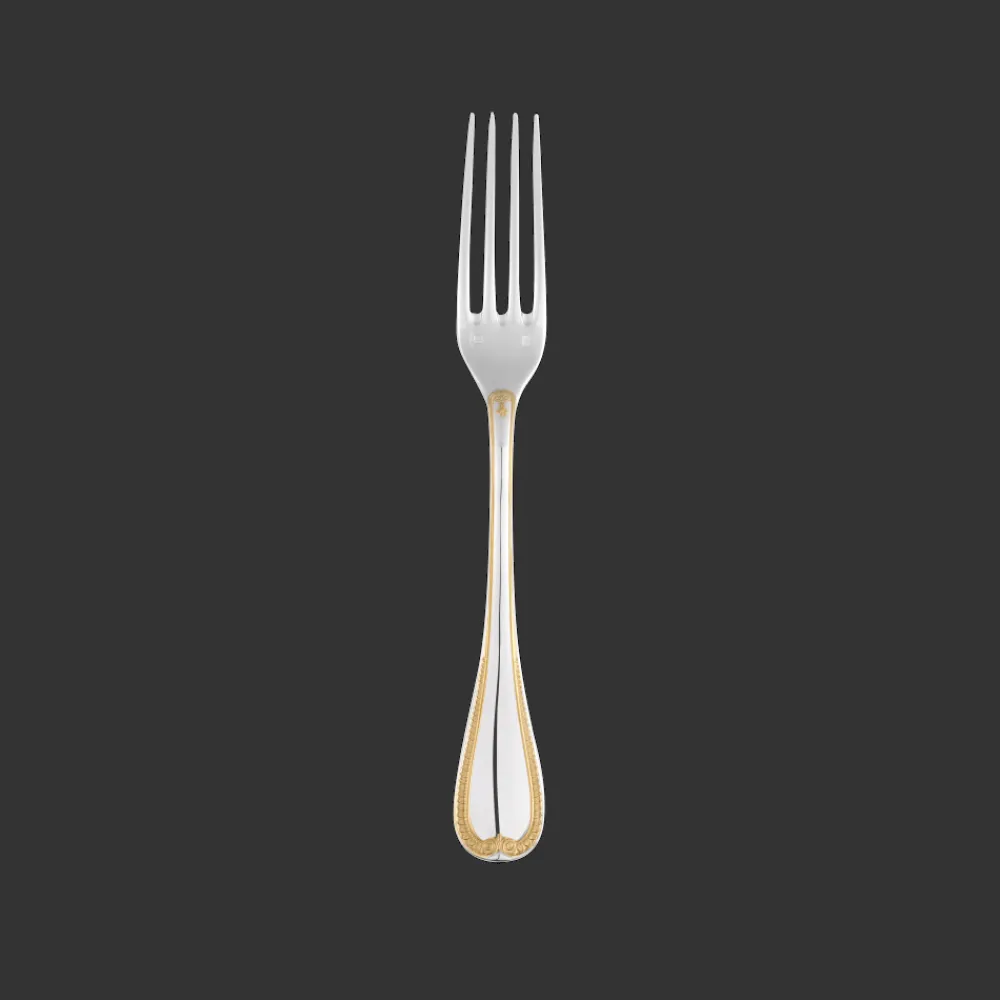 Christofle Partially Gilded Silver-plated Dinner Fork