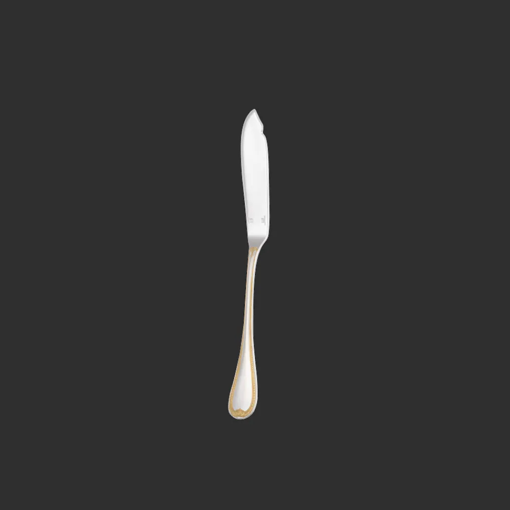 Christofle Partially Gilded Silver-plated Fish knife