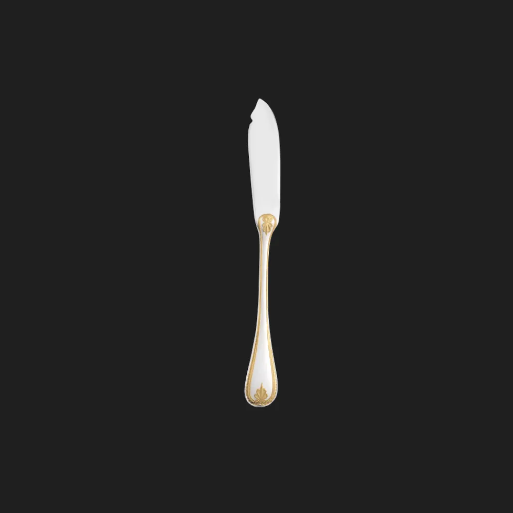 Christofle Partially Gilded Silver-plated Fish knife