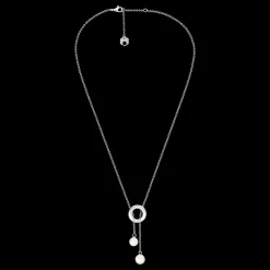 Christofle Pearl & Sterling Silver Lariat Necklace