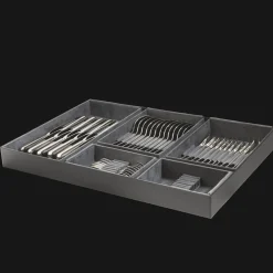 Christofle 36-piece Silver-Plated Flatware Set for 6 People with Large Storage Box