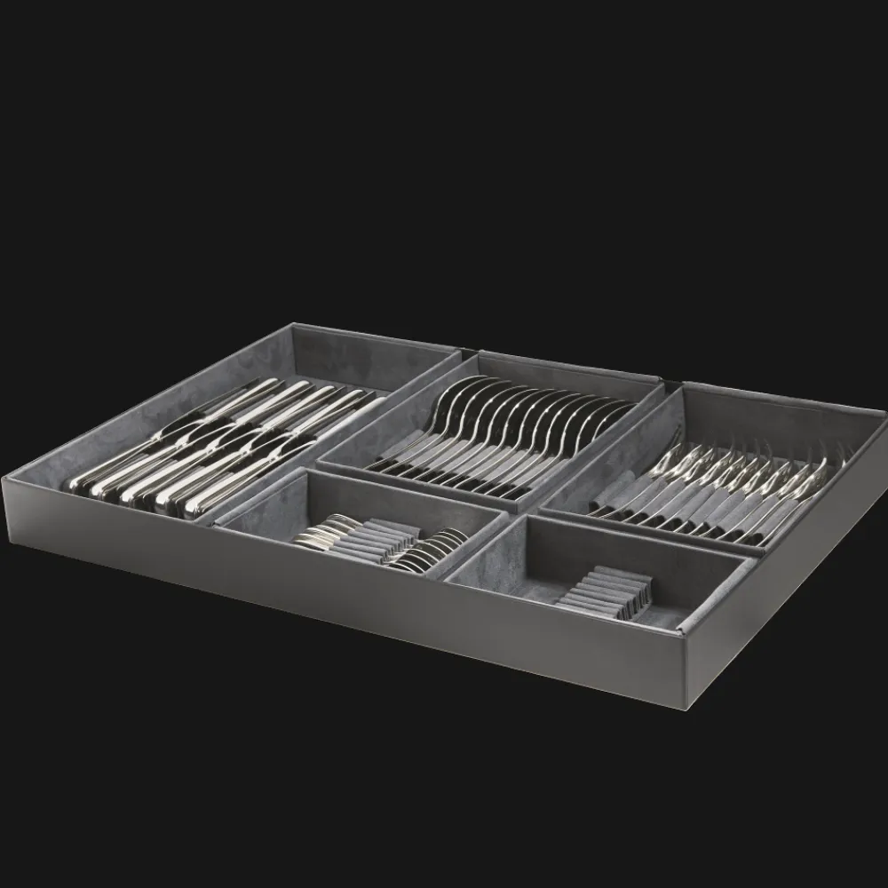 Christofle 36-piece Silver-Plated Flatware Set for 6 People with Large Storage Box