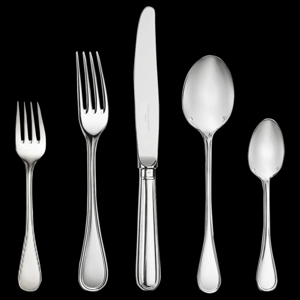 Christofle 75-Piece Silver-Plated Flatware Set with Chest