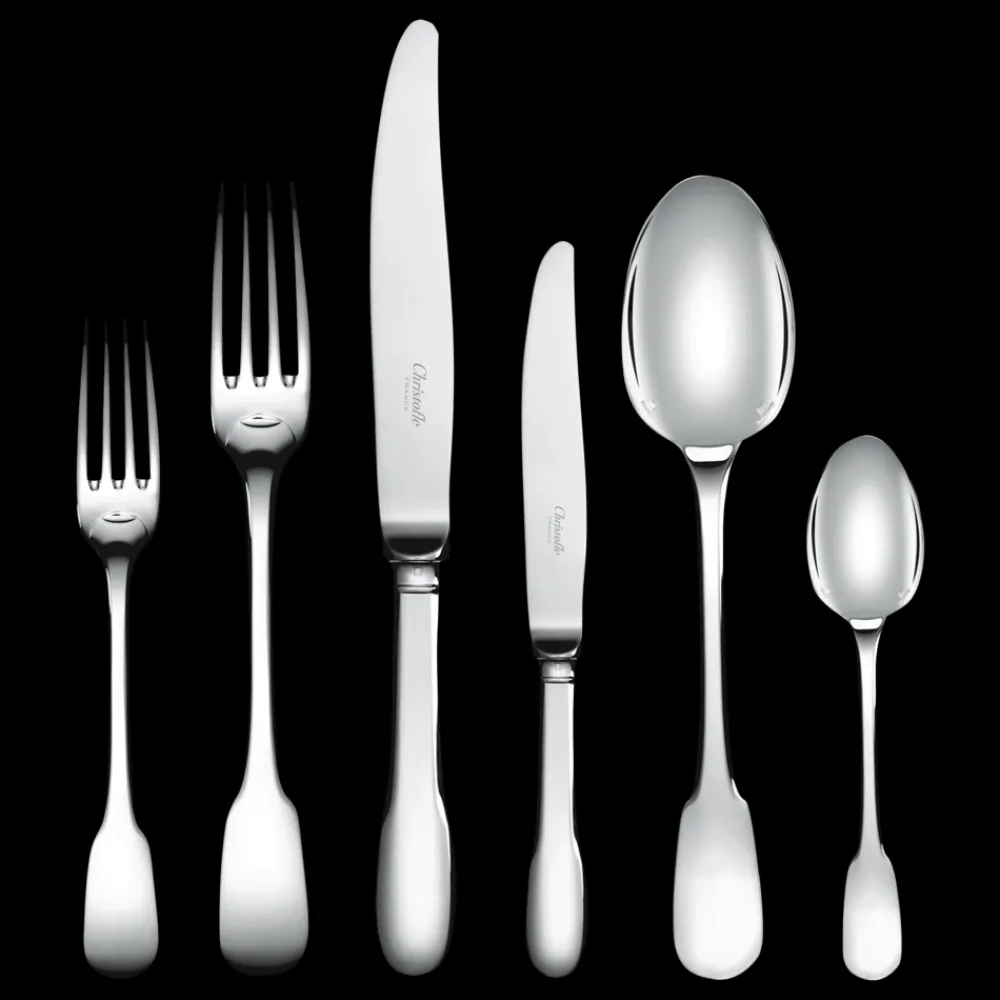 Christofle 36-Piece Silver-Plated Flatware Set with Storage Box