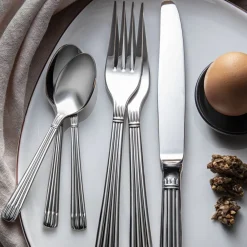 Christofle 75-Piece Stainless Steel Flatware Set with chest