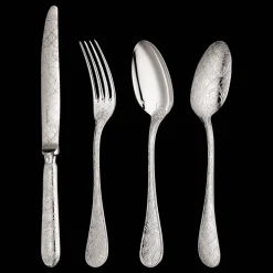 Christofle 24-Piece Sterling Silver Flatware Set for 6 People with Storage Box