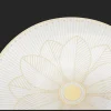 Christofle Porcelain Bread Plate Gold Finish