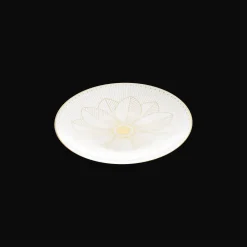 Christofle Porcelain Bread Plate Gold Finish