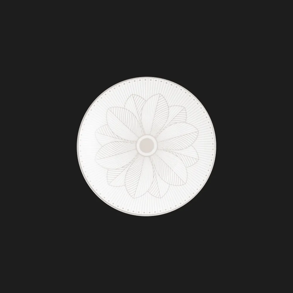 Christofle Porcelain Bread Plate Platinum Finish