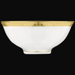 Christofle Porcelain Chinese Soup Bowl Gold finish