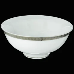 Christofle Porcelain Chinese Soup Bowl Platinum finish
