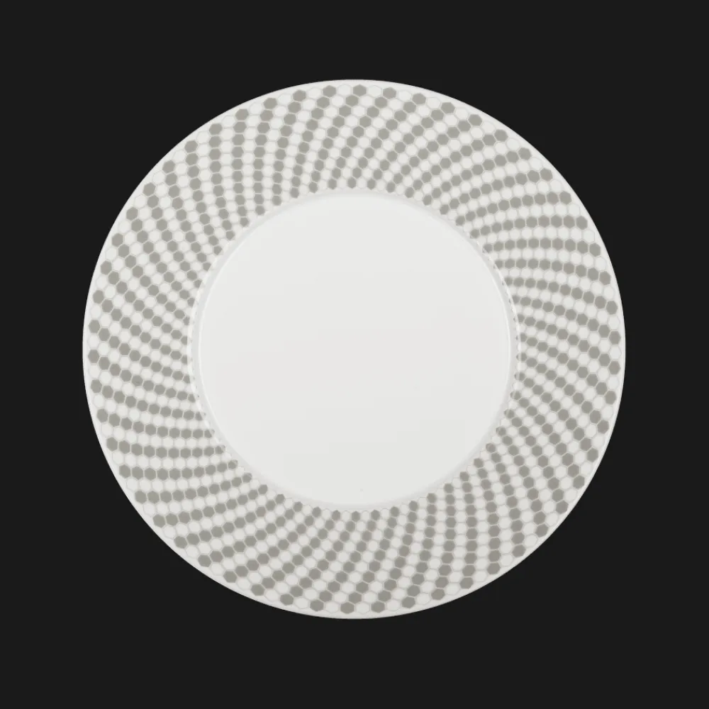 Christofle Porcelain Dessert plate - Grey