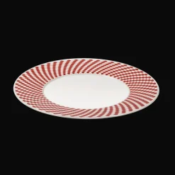 Christofle Porcelain Dessert plate - Red