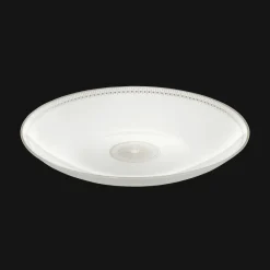 Christofle Porcelain Open Vegetable Dish Platinum Finish