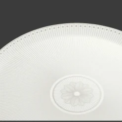 Christofle Porcelain Pie Dish Platinum Finish