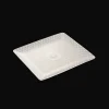 Christofle Porcelain Rectangular Tray Platinum Finish - 17 x 15 cm