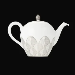 Christofle Porcelain Round Teapot - 50 oz