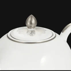 Christofle Porcelain Round Teapot - 50 oz