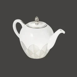 Christofle Porcelain Round Teapot - 50 oz