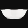 Christofle Porcelain Salad Bowl Platinum finish