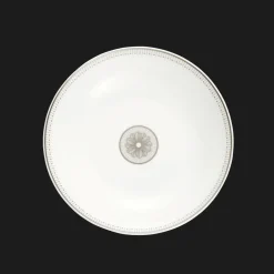 Christofle Porcelain Soup cereal bowl Platinum Finish