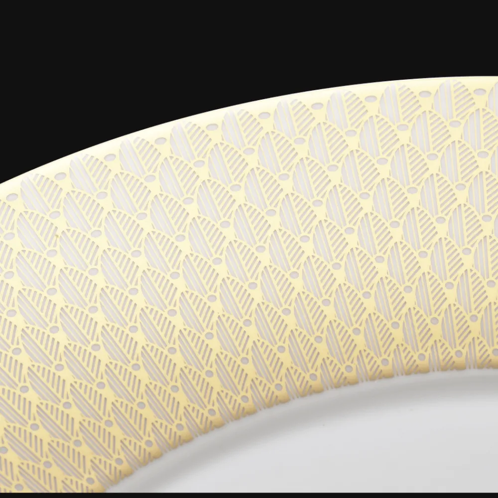 Christofle Porcelain Underplate Gold Finish