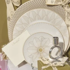 Christofle Porcelain Underplate Platinum Finish