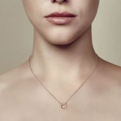 Christofle Rose Gold & Diamond Pendant